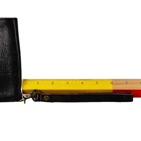 Bed Stu Wristlet Fold Wallet Women's Leather Distressed Brown Small Western - Picture 8 of 12